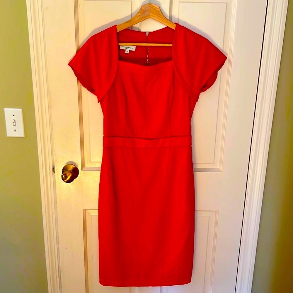 Narcisco Rodriquez red cocktail evening dress